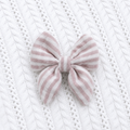 Schleife Musselin Rosa-Streifen