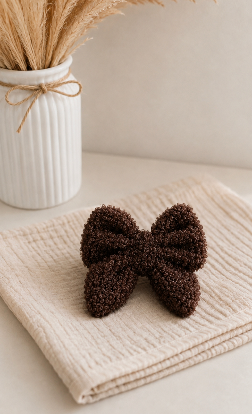 Schleife Teddy Dunkelbraun