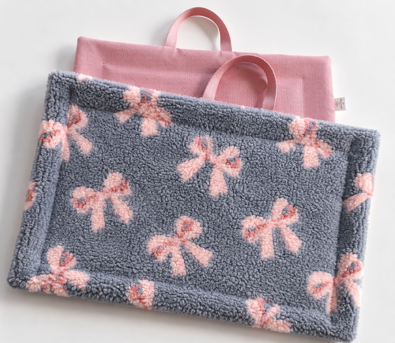 Outdoor Reisedecke Schleifen Rosa 48x80cm
