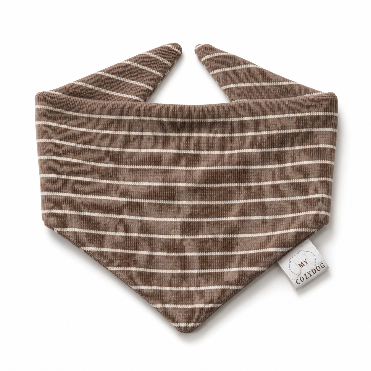 Stoff Halstuch-Brown Stripes