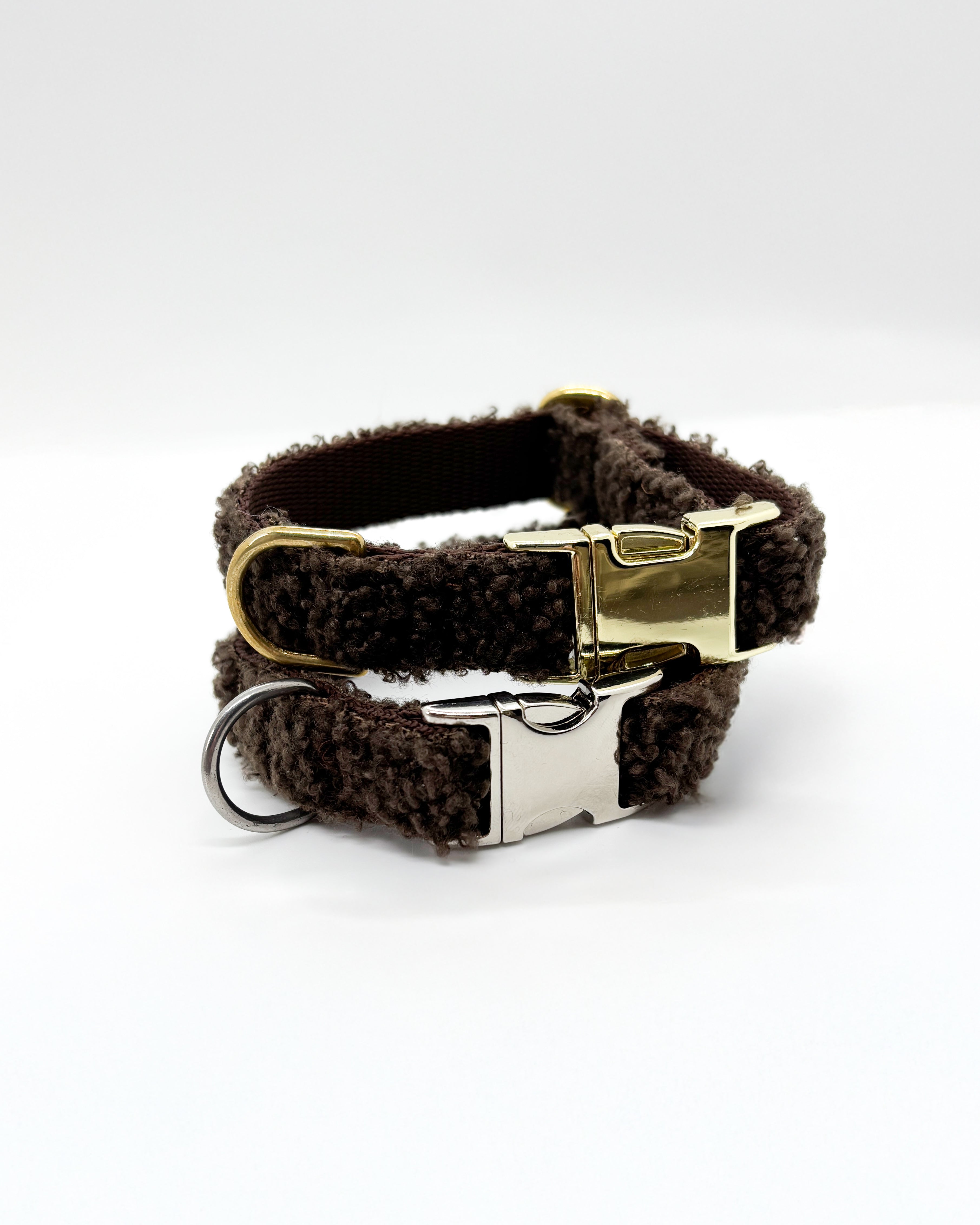 Teddy Halsband Dunkelbraun