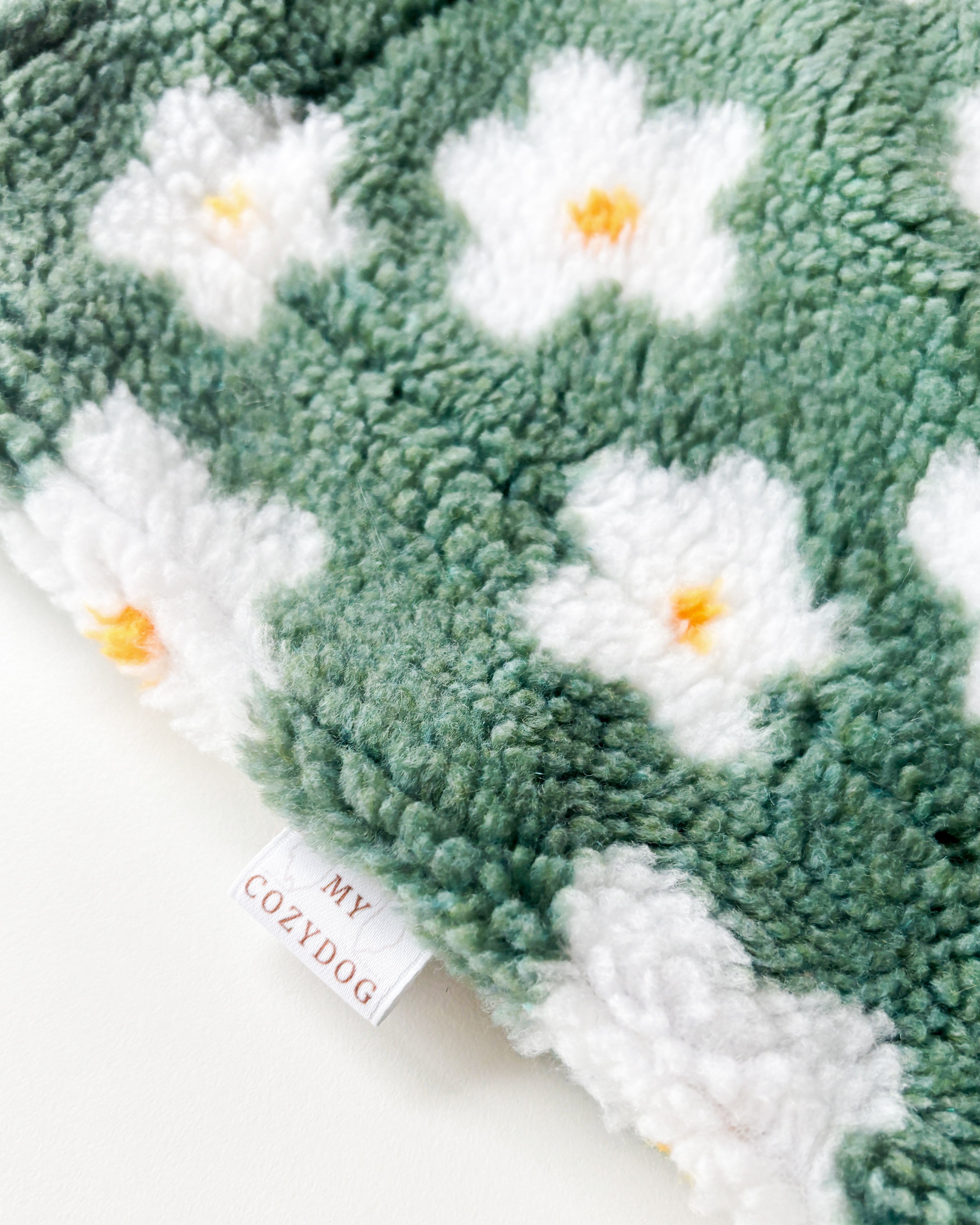 Kuschekdecke Daisy Grün 48x80cm