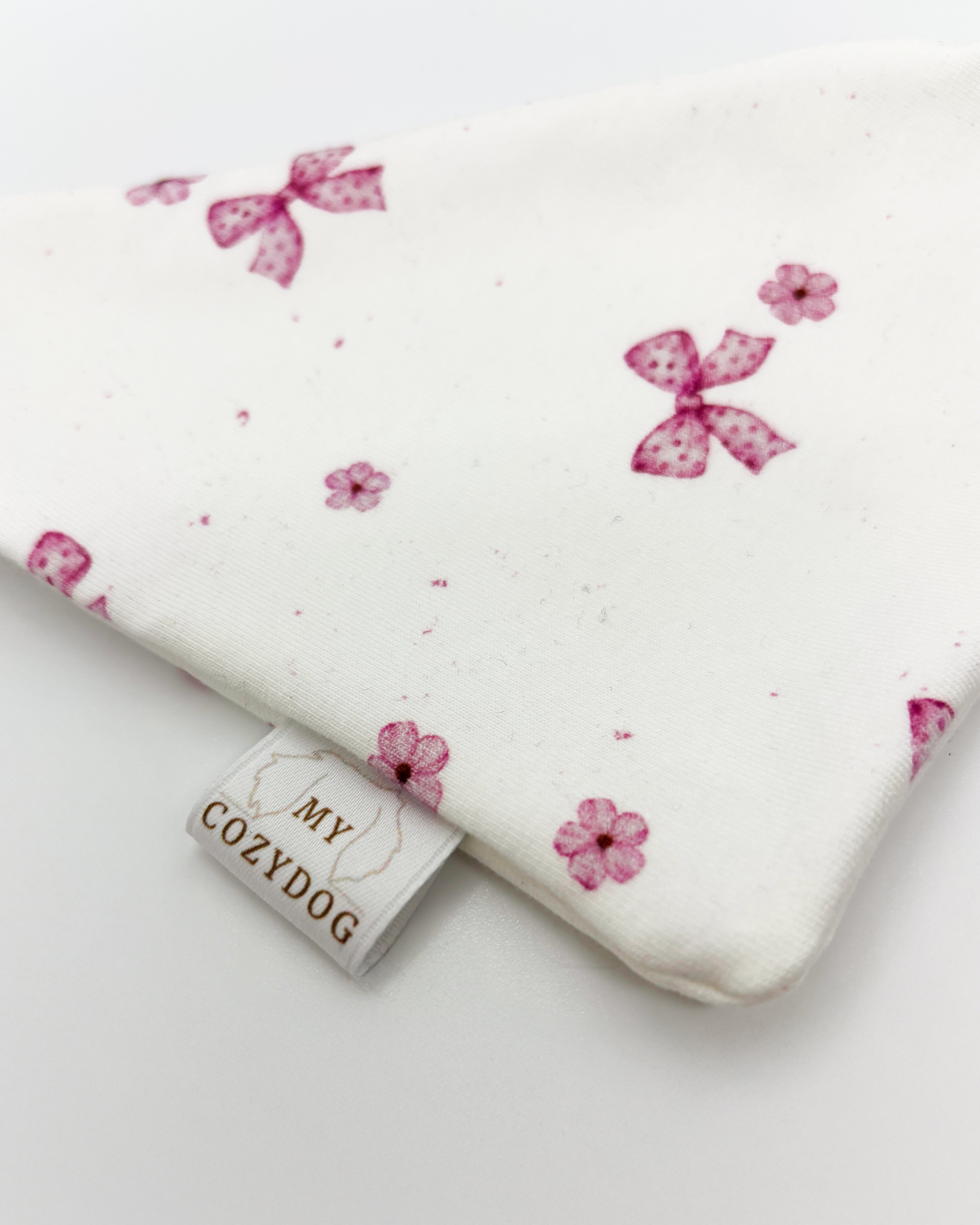 Stoff Halstuch-rosa Schleifen