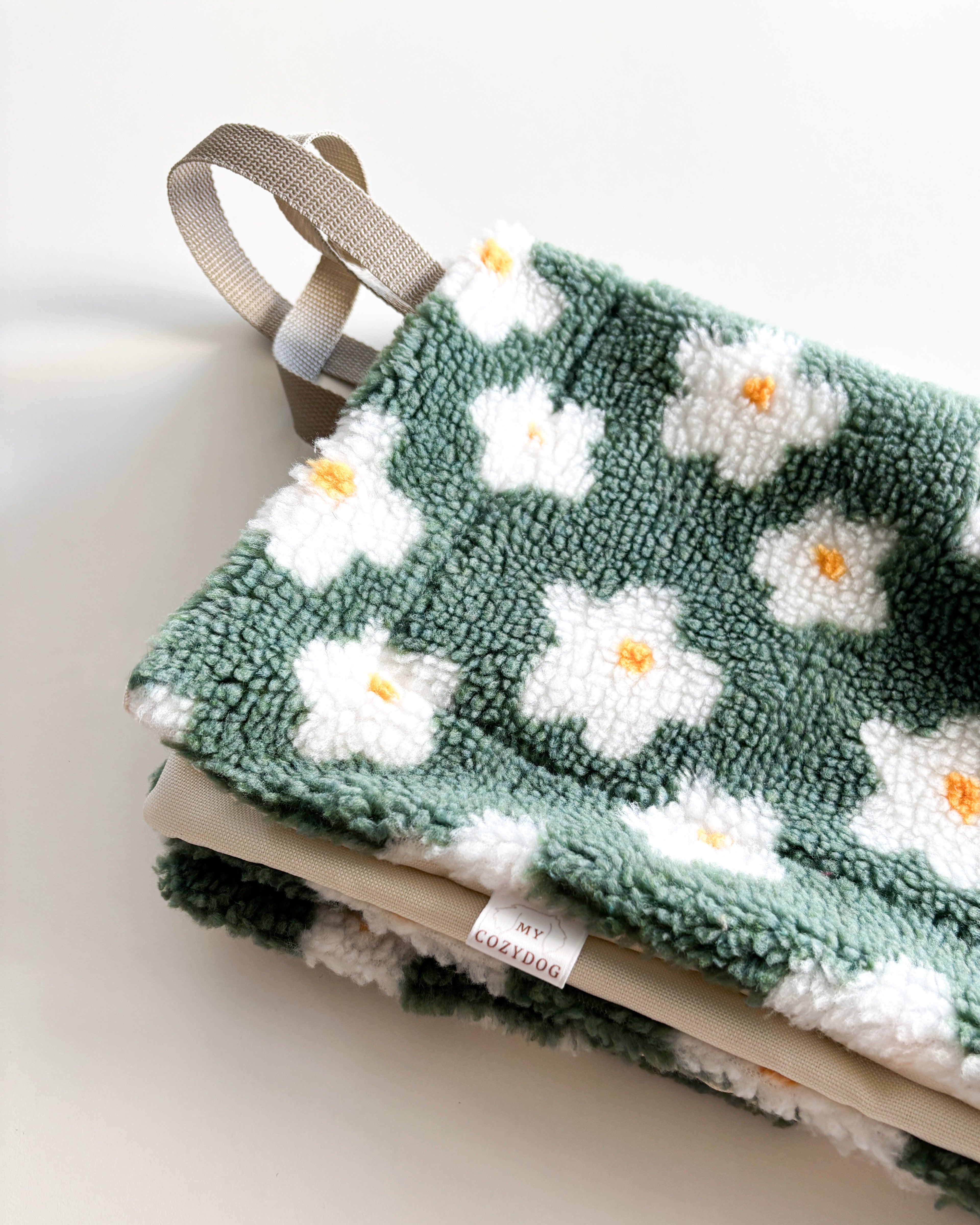 Outdoor Reisedecke Daisy Grün 50x80cm