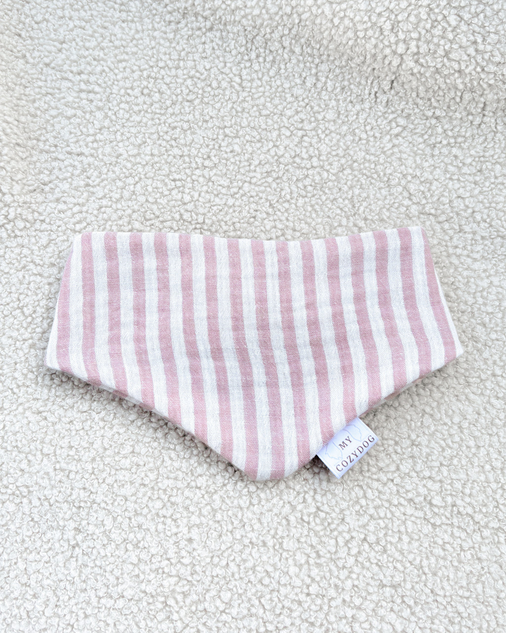 Stoff Halstuch-Streifen Rosa