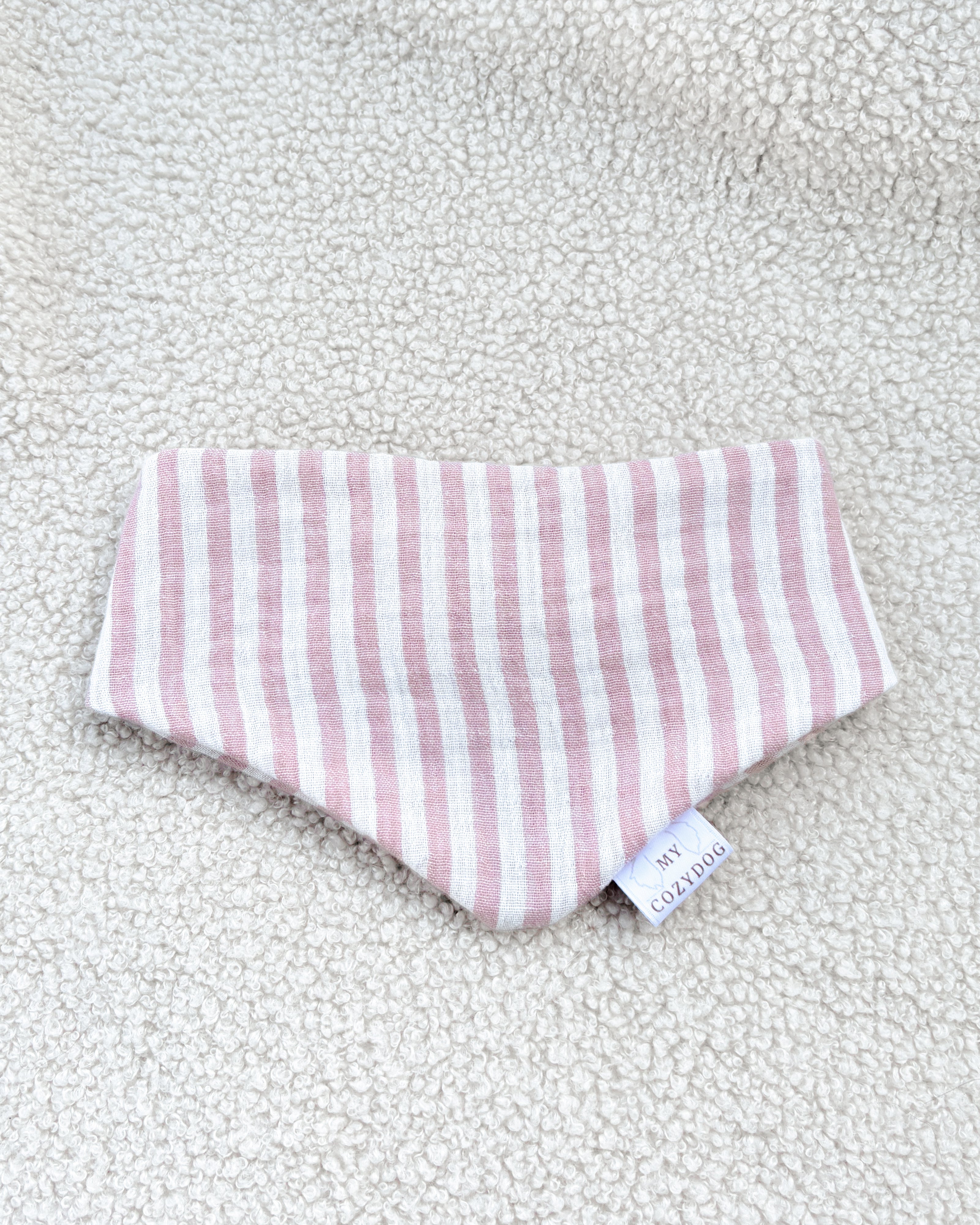 Stoff Halstuch-Streifen Rosa