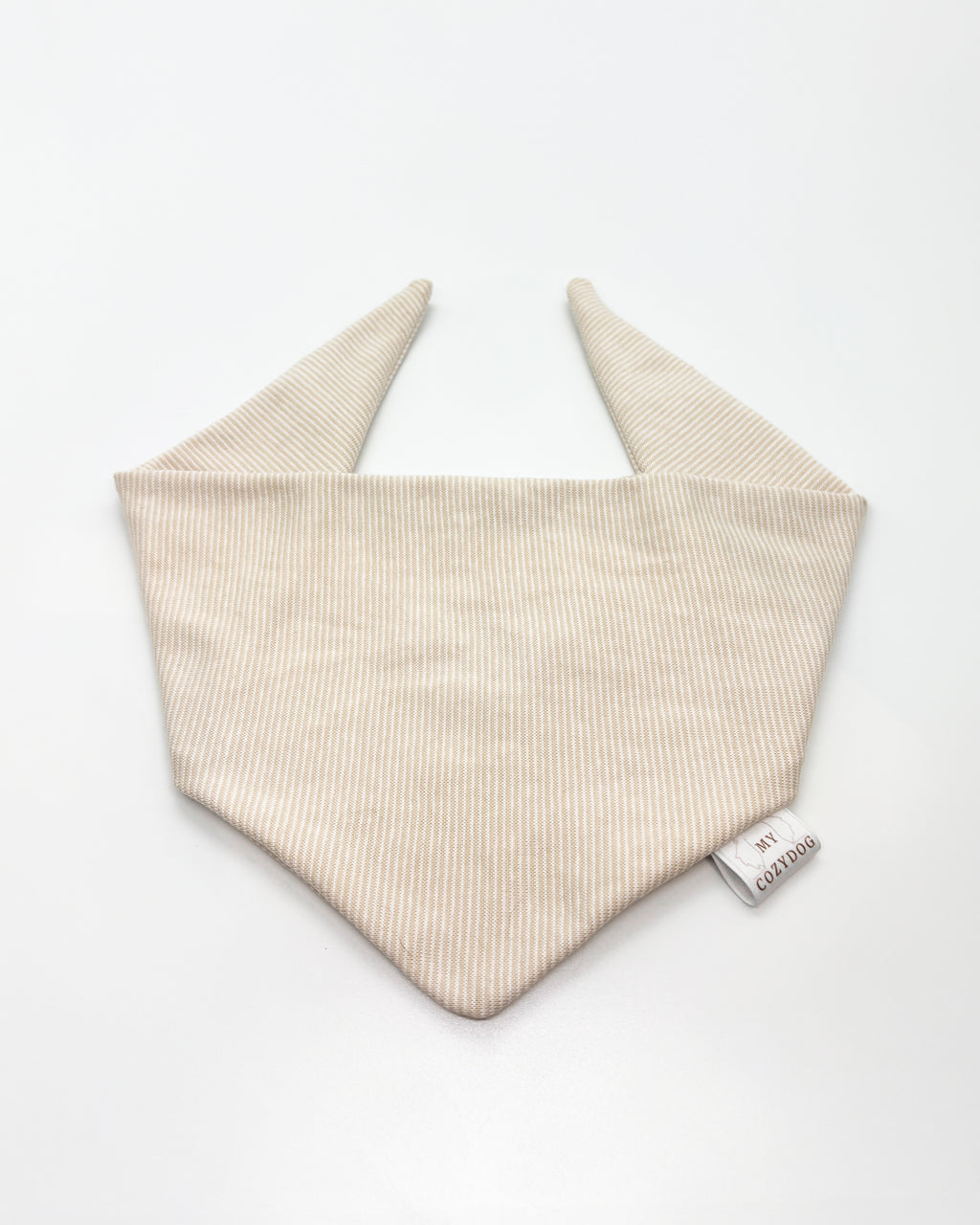 Stoff Halstuch-Beige Streifen