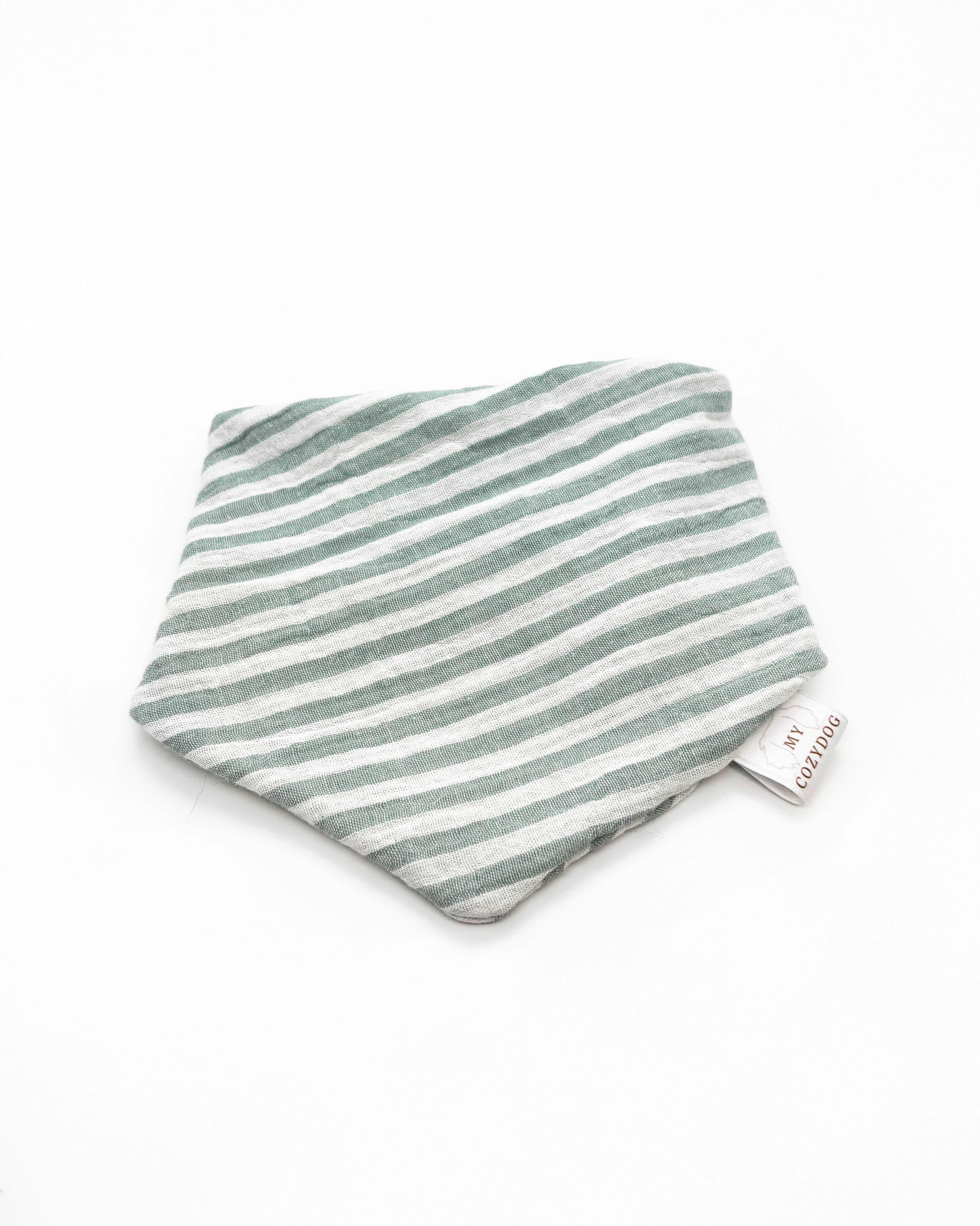 Stoff Halstuch-Streifen Blau