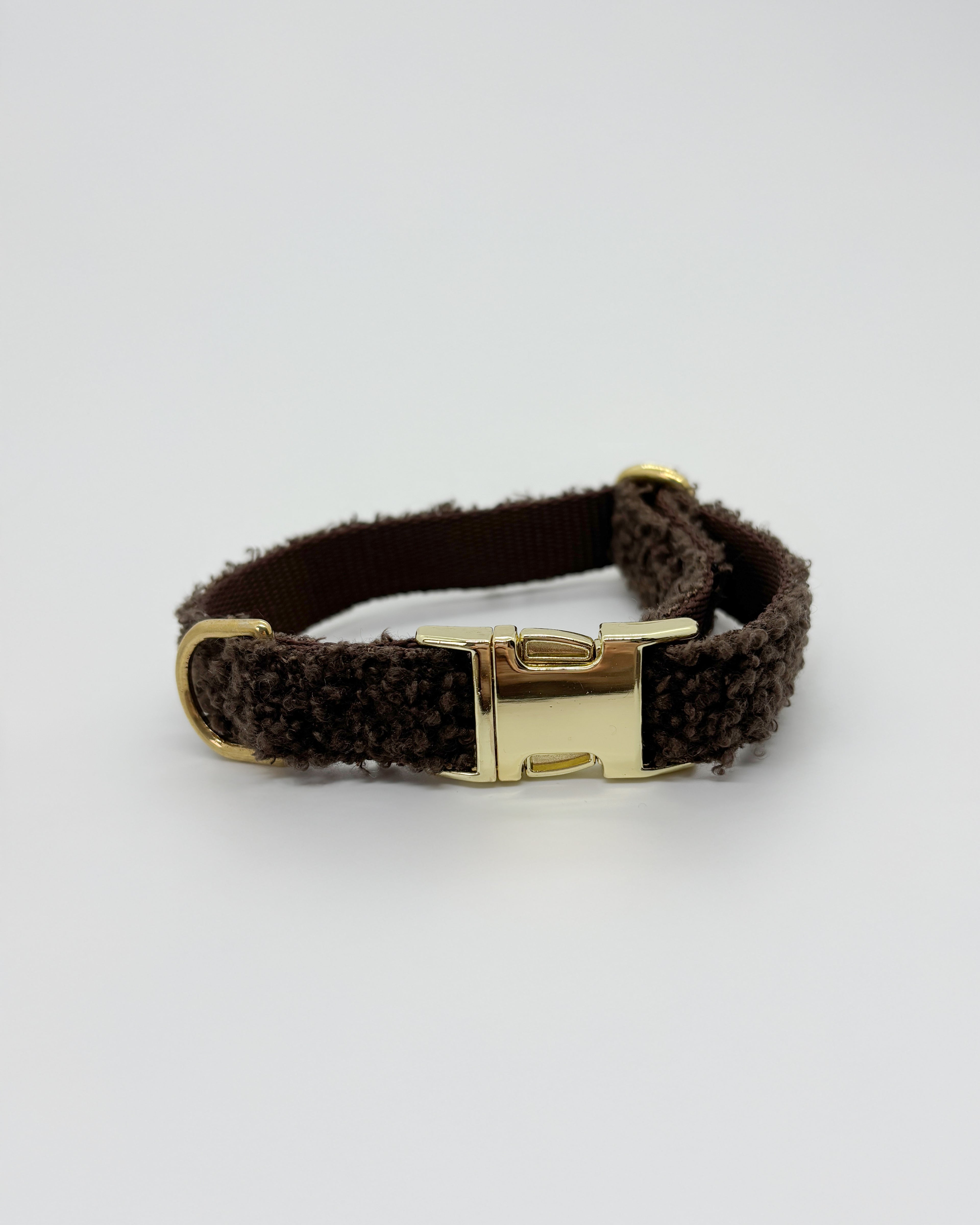 Teddy Halsband Dunkelbraun