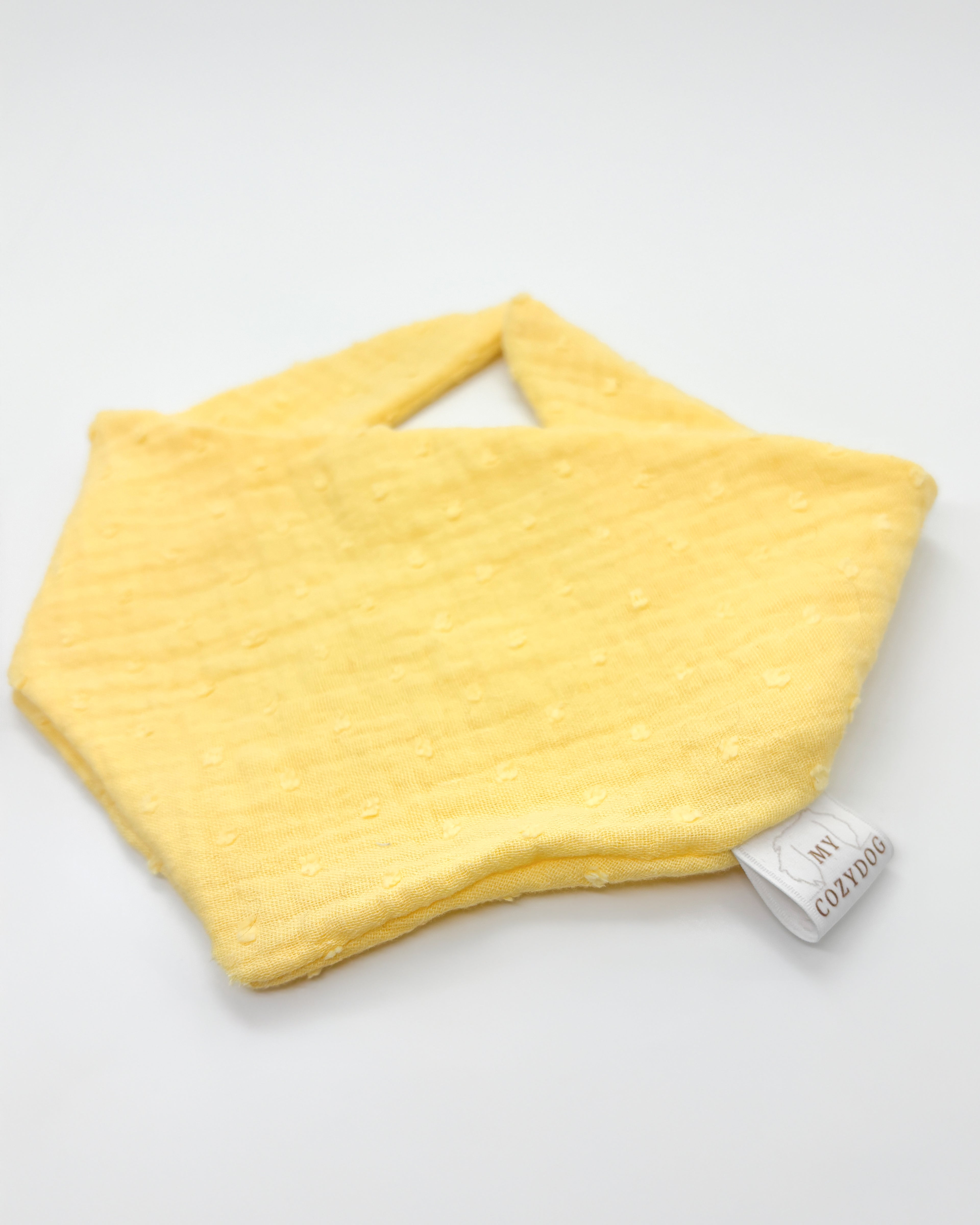 Stoff Halstuch-Pastell Gelb