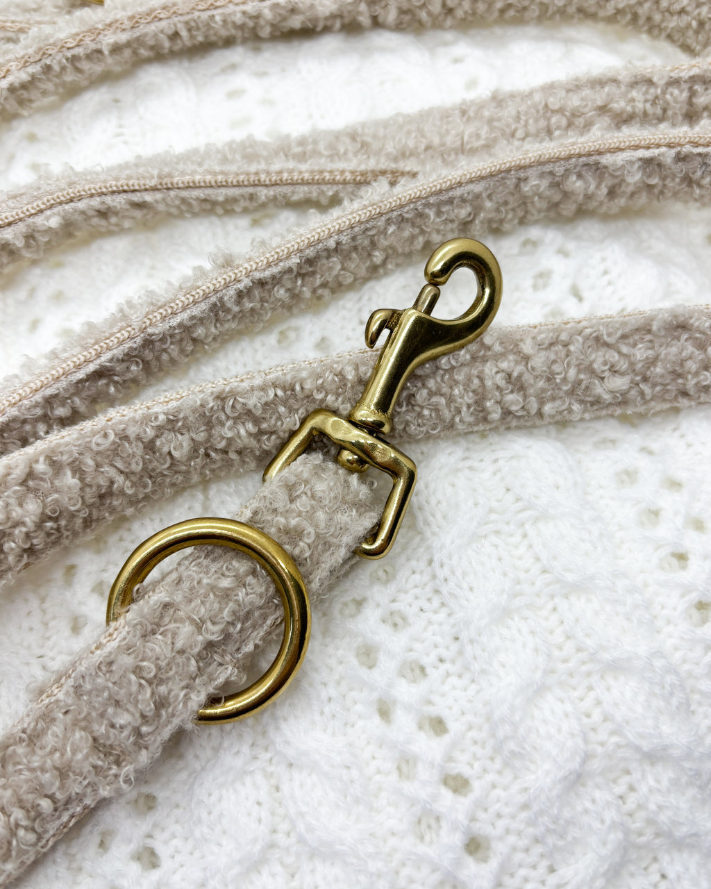 Teddy Leine Beige verstellbar