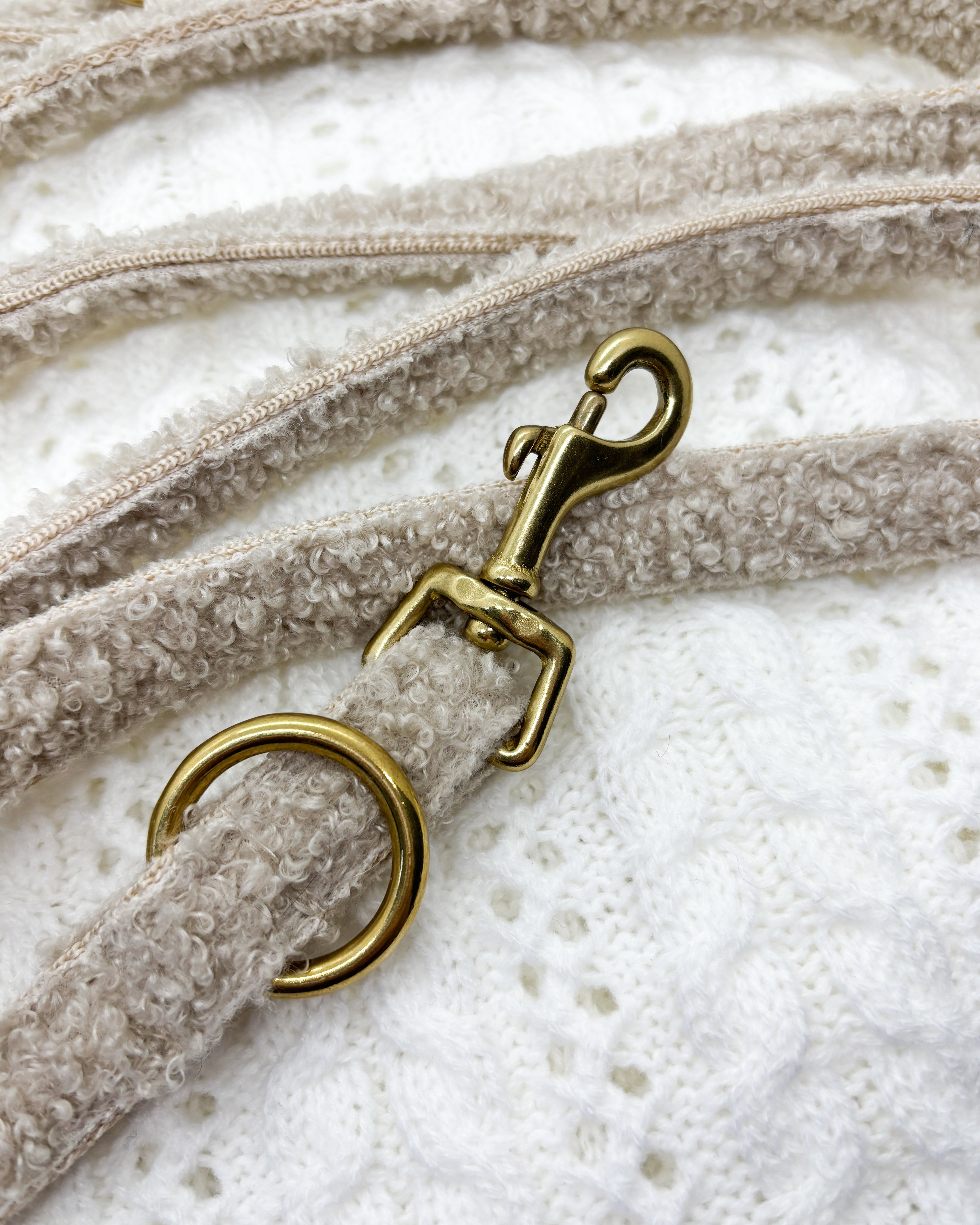 Teddy Leine Beige verstellbar