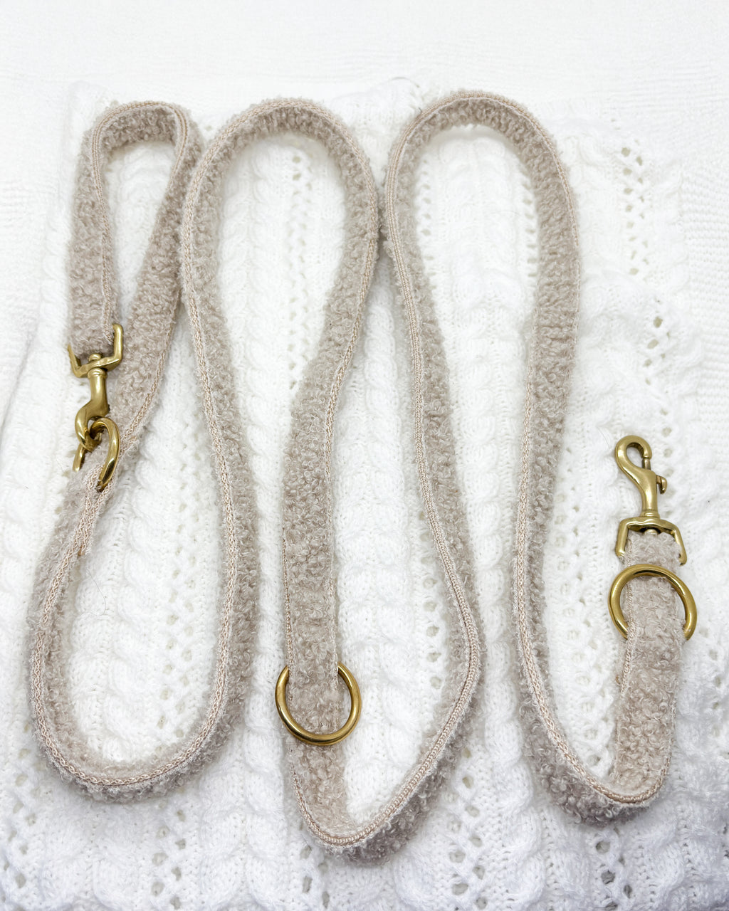 Teddy Leine Beige verstellbar