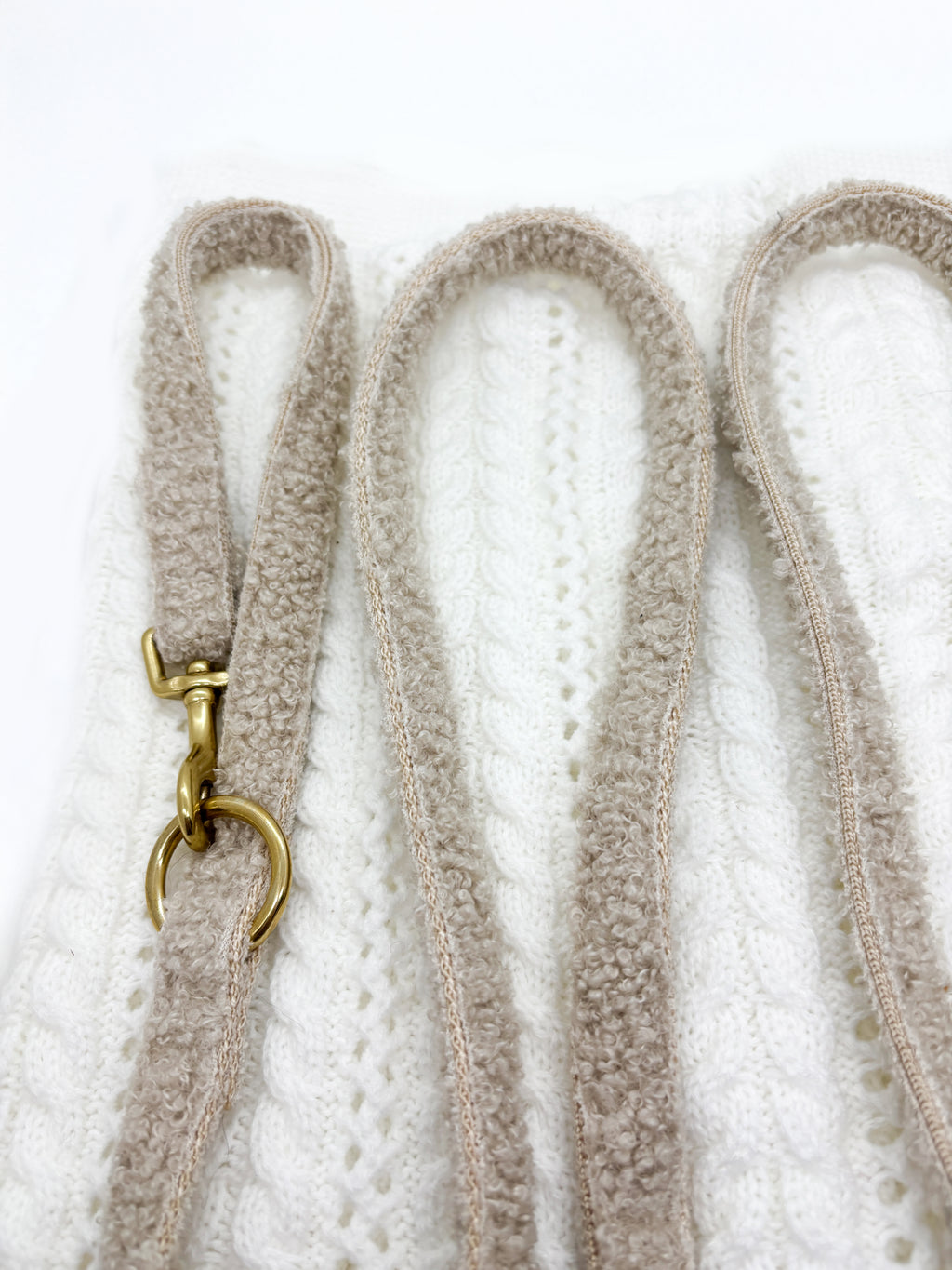 Teddy Leine Beige verstellbar