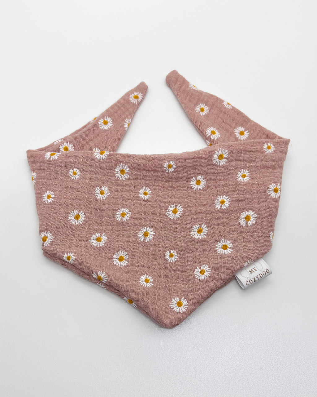 Stoff Halstuch-Daisy Rosa