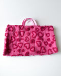 Outdoor Reisedecke Herzchen Rosa 45x80cm