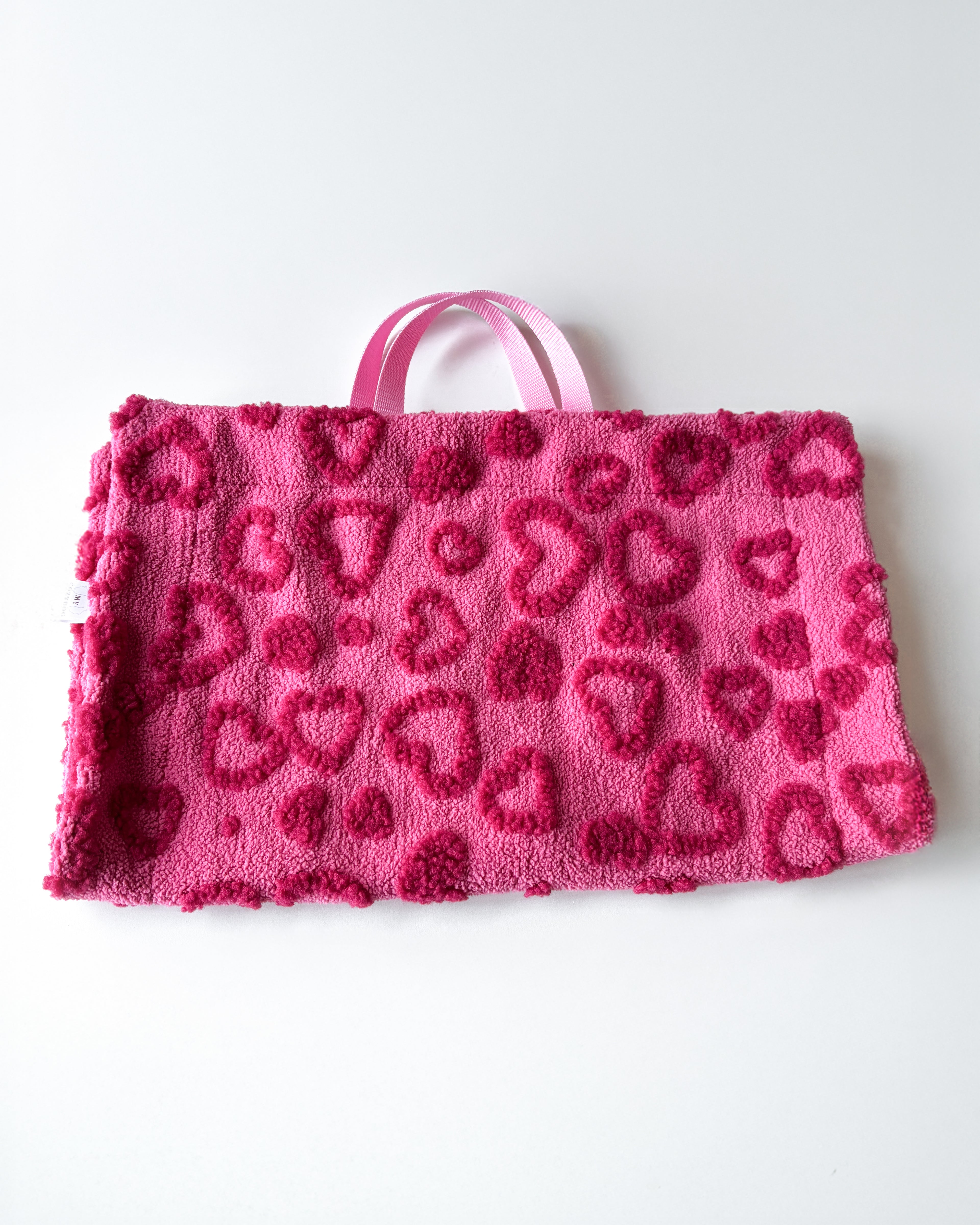 Outdoor Reisedecke Herzchen Rosa 45x80cm